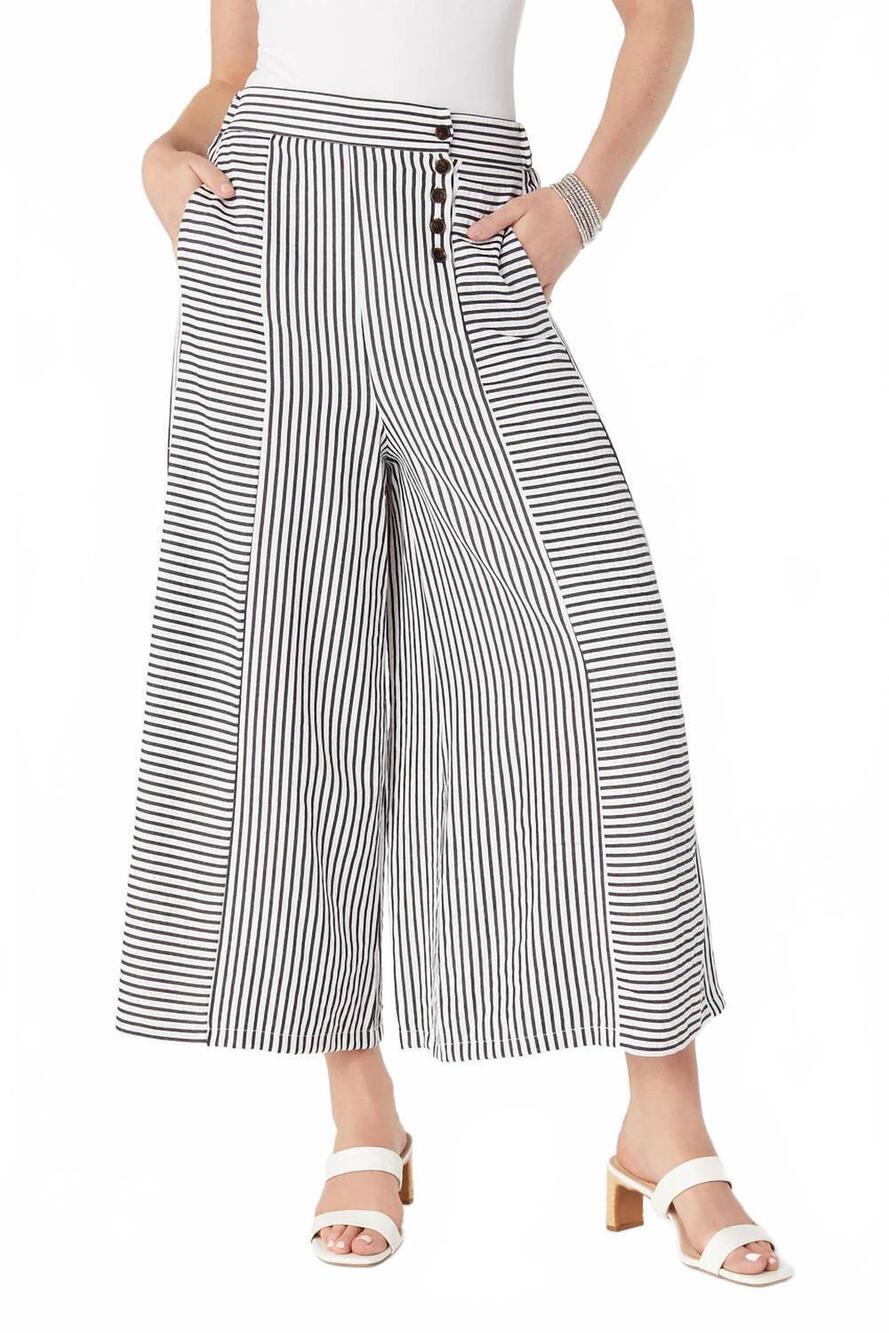 NEW COCO + CARMEN women's dahlia striped textured pants in grey